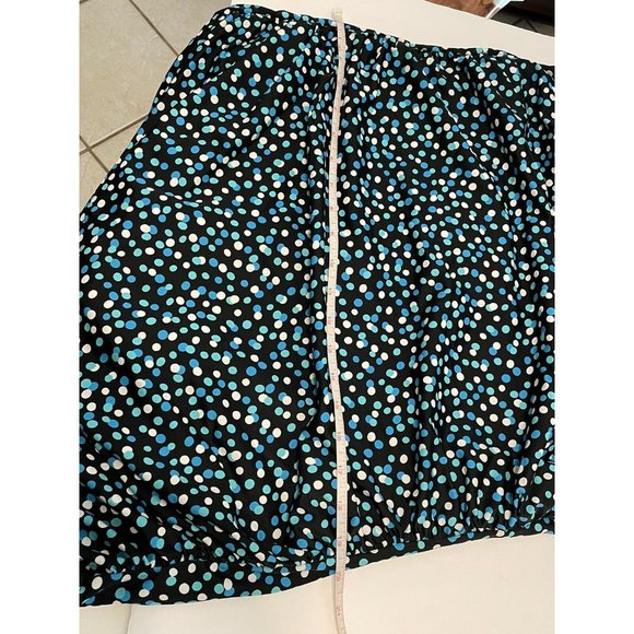 Blue polkadot halter top swimsuit one piece lined padded Halter Women’s 3x Retro - Picture 4 of 10